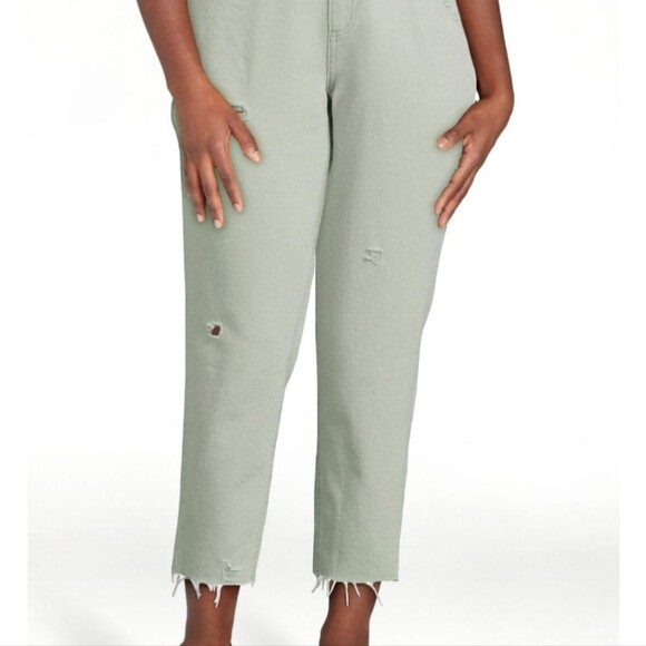 NWOT Boundaries Juniors' High Rise Slim Straight Cropped Jeans size 9 - Picture 5 of 6